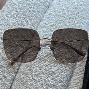 Dior Gold Oversized Sunglasses